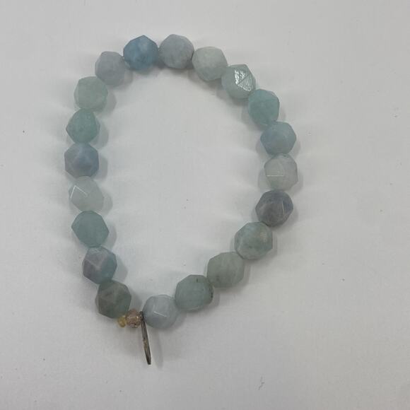 Stone beaded stretchy bracelet - Picture 3 of 5